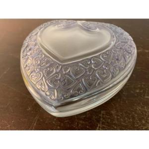 Baccarat Crystal Heart Jewelry Box