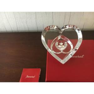 Baccarat Crystal Interlaced Heart