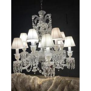 LUSTRE ZENITH 12 LUMIERES EN CRISTAL DE BACCARAT