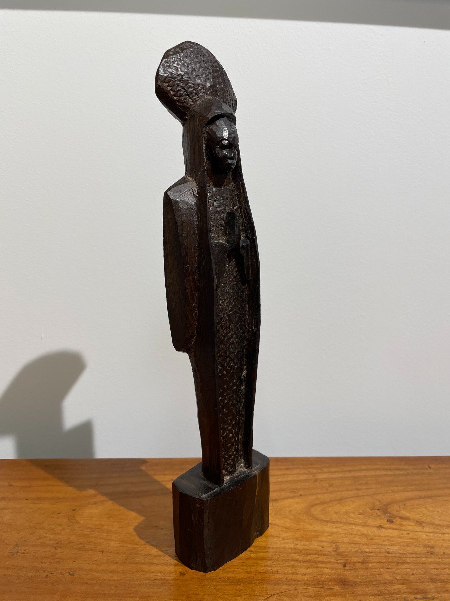 Sculpted Virgin - African Art - Ebene-photo-3