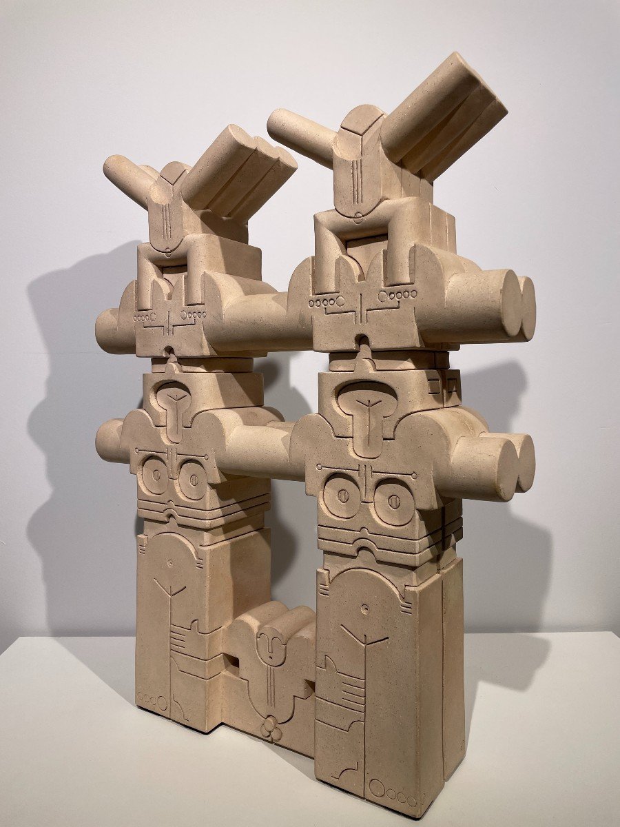 Jean-luc Oudry - French Ceramic - Totem