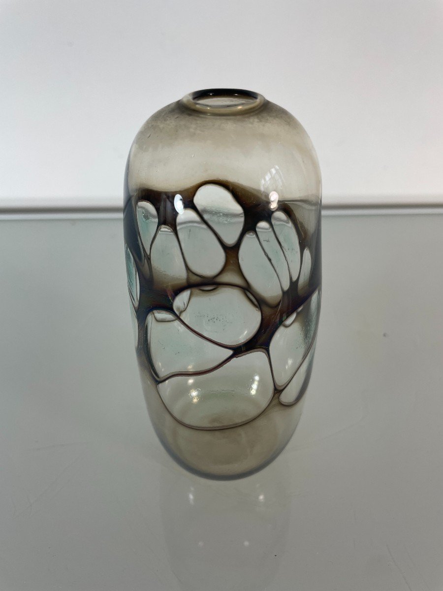 Isabelle And Claude Monod? - Glass Vase Sculpture -photo-2