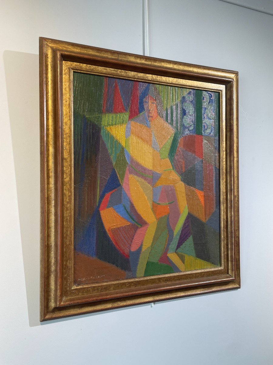 Nicolas Poliakoff (1899-1976) - Cubist Nude -photo-3