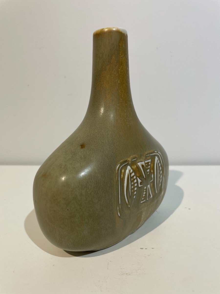 Gunnar Nylund (1904-1997) - Rorstrand - Suède - Vase Soliflore B-photo-3