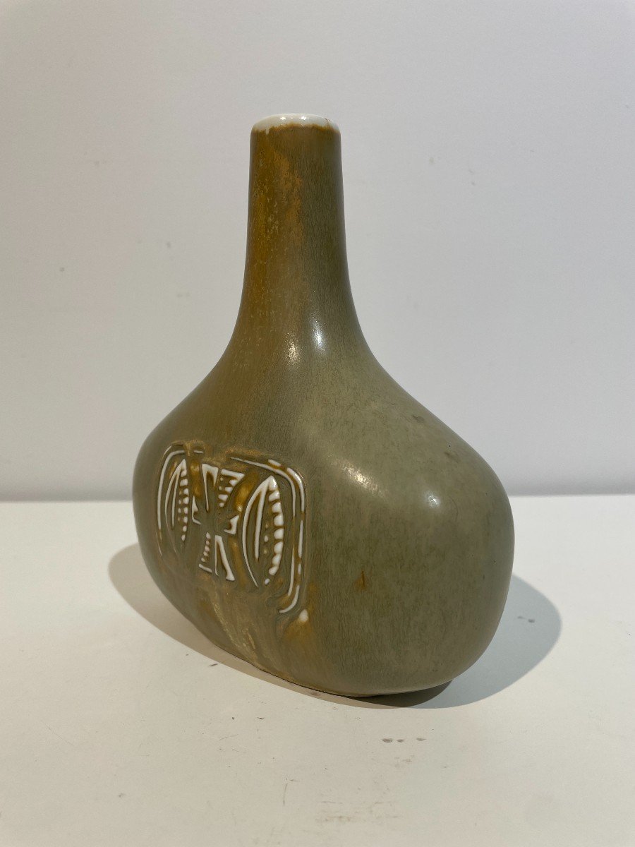 Gunnar Nylund (1904-1997) - Rorstrand - Suède - Vase Soliflore B-photo-4