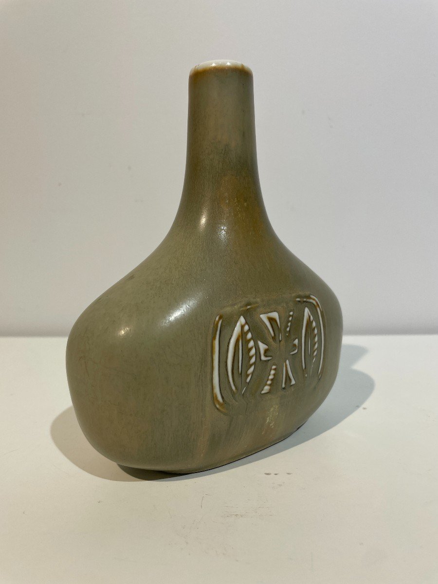 Gunnar Nylund (1904-1997) - Rorstrand - Suède - Vase Soliflore B-photo-1