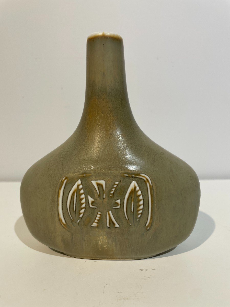 Gunnar Nylund (1904-1997) - Rorstrand - Suède - Vase Soliflore B-photo-2