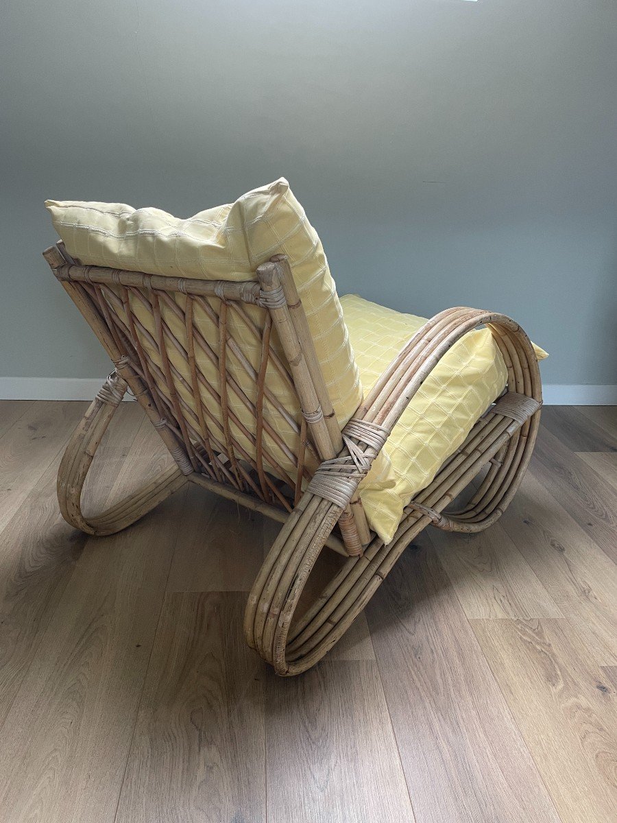 Rohe Noordwolde - Pair Of Rattan Armchairs - 1950s-photo-1