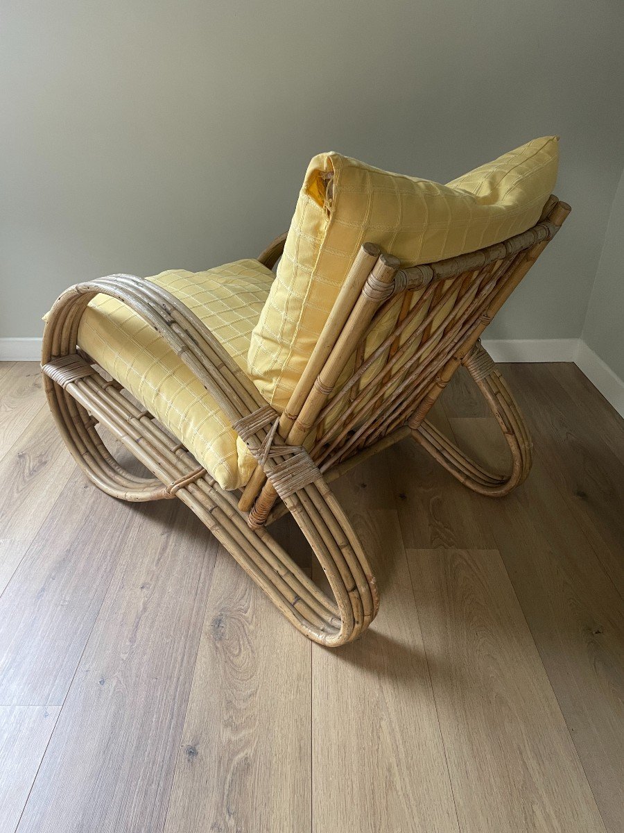 Rohe Noordwolde - Pair Of Rattan Armchairs - 1950s-photo-7