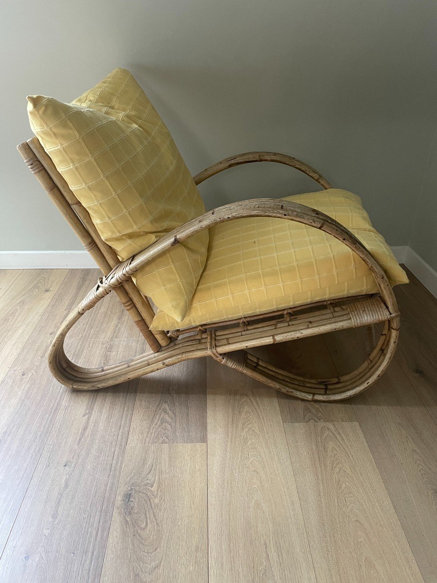 Rohe Noordwolde - Pair Of Rattan Armchairs - 1950s-photo-8