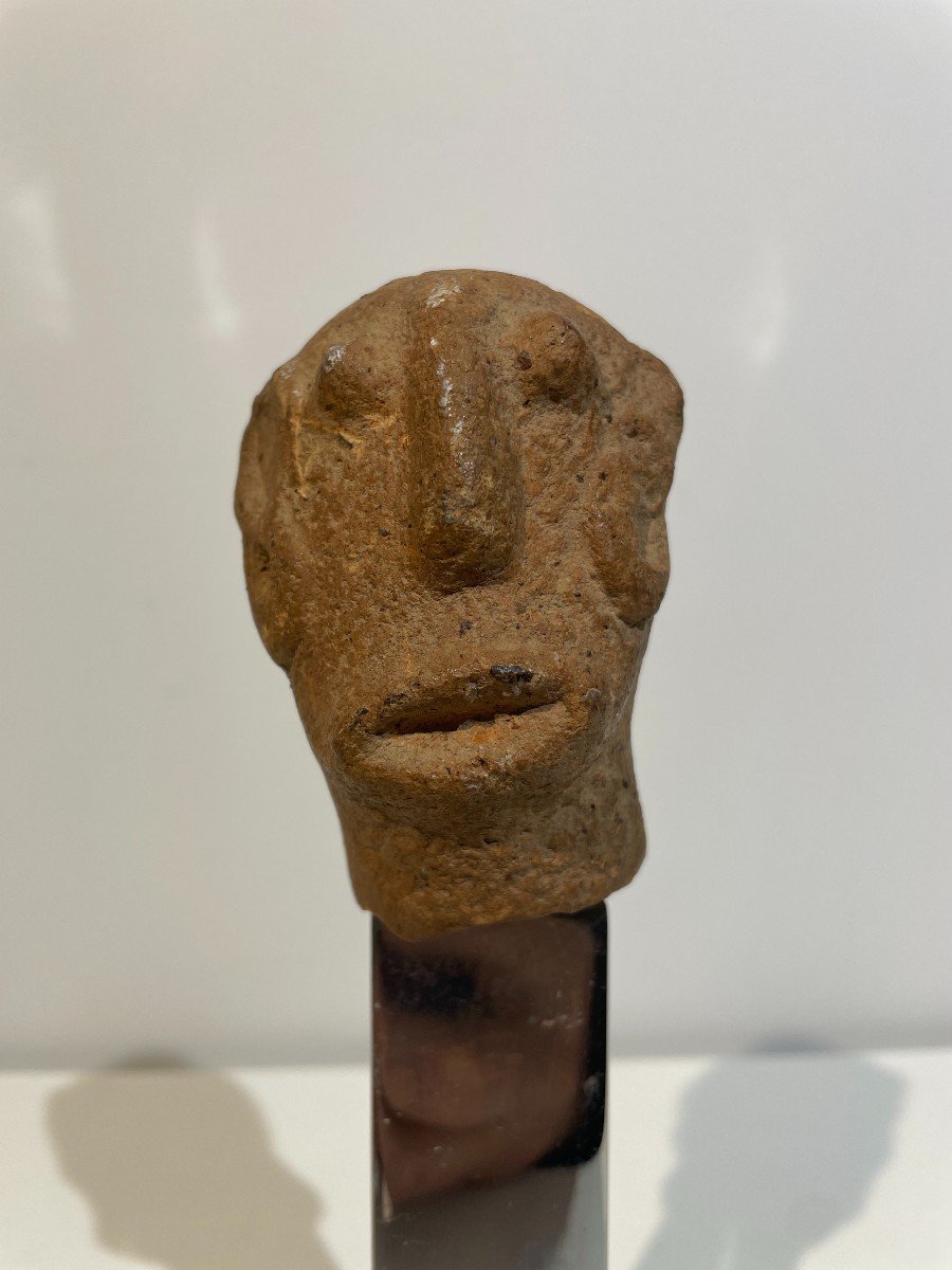 Small Terracotta Head - Africa - Djenné Culture - Mali - Niger -photo-3