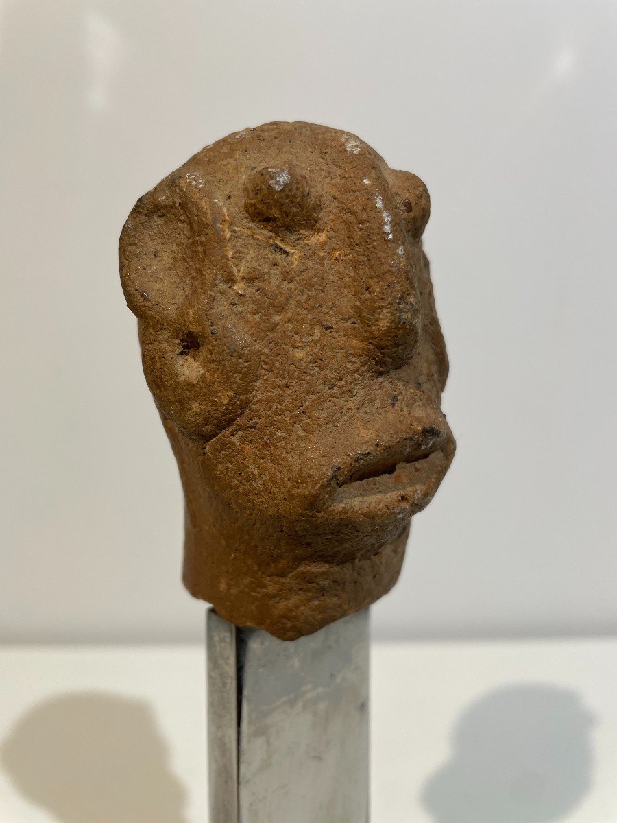 Small Terracotta Head - Africa - Djenné Culture - Mali - Niger -photo-1