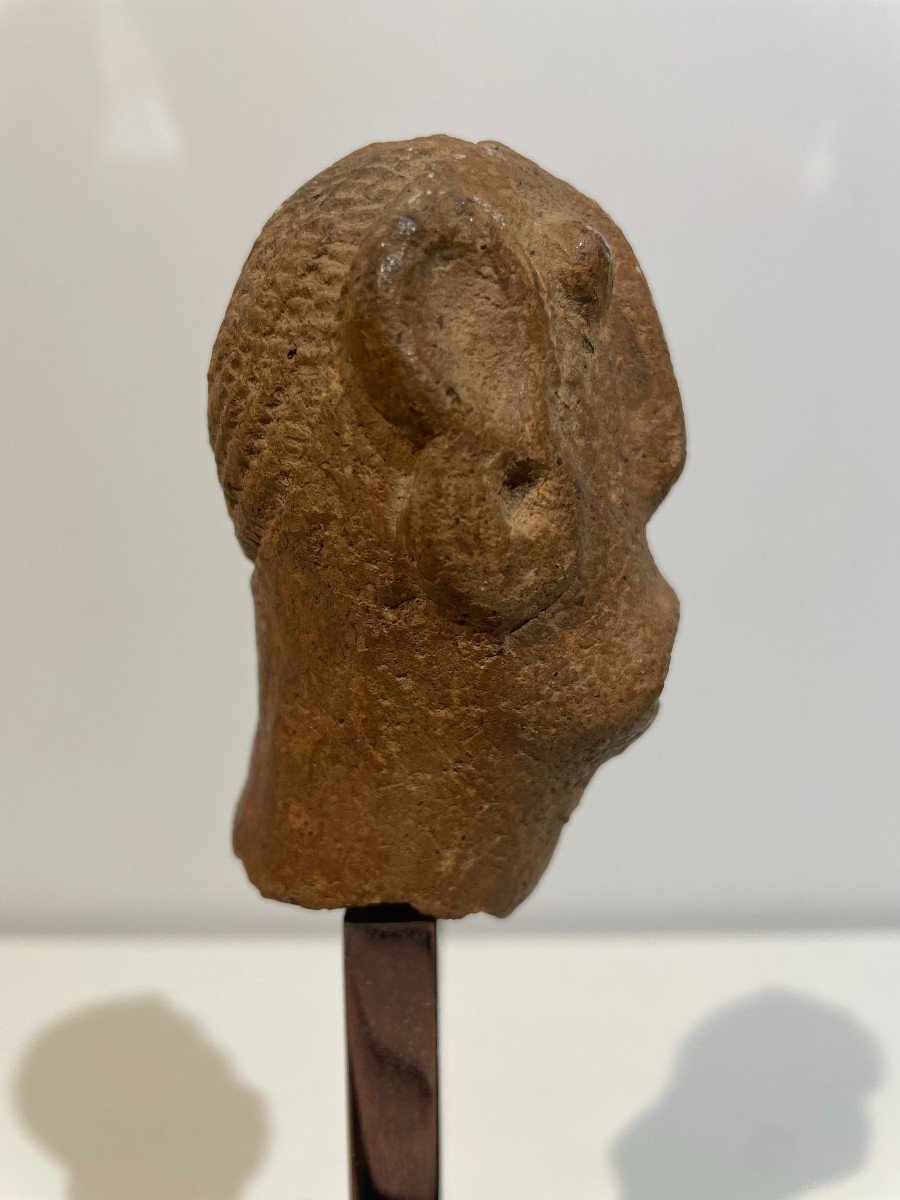 Small Terracotta Head - Africa - Djenné Culture - Mali - Niger -photo-3