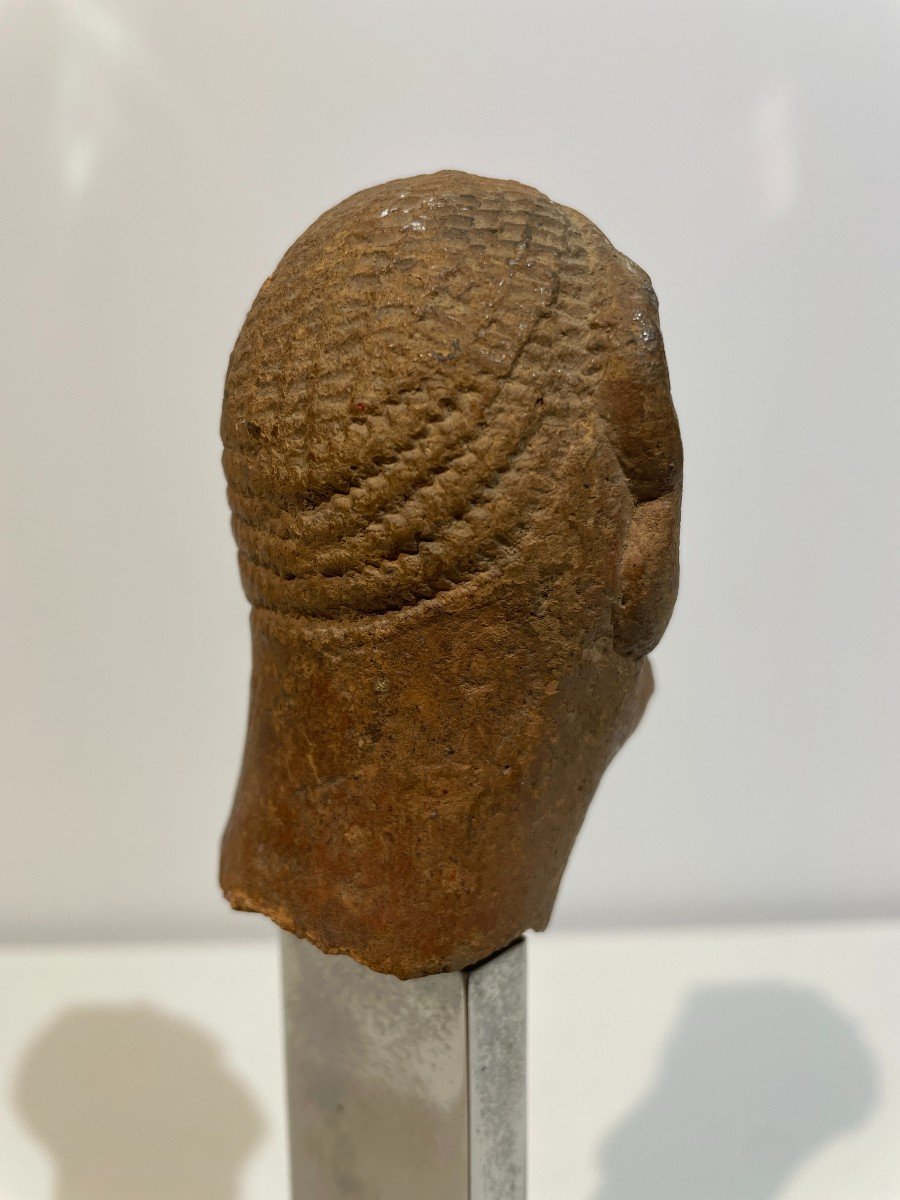 Small Terracotta Head - Africa - Djenné Culture - Mali - Niger -photo-5