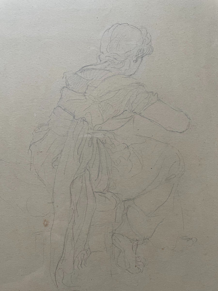 Susanne Crépin (1880-1951) - Mine Graphite - La Liseuse-photo-4