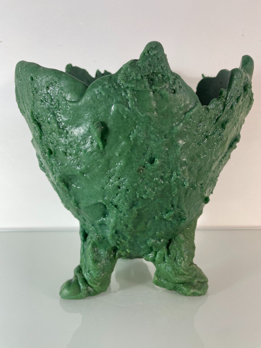 Gaetano Pesce (1939-2024) - Vase Lava Vert-photo-2