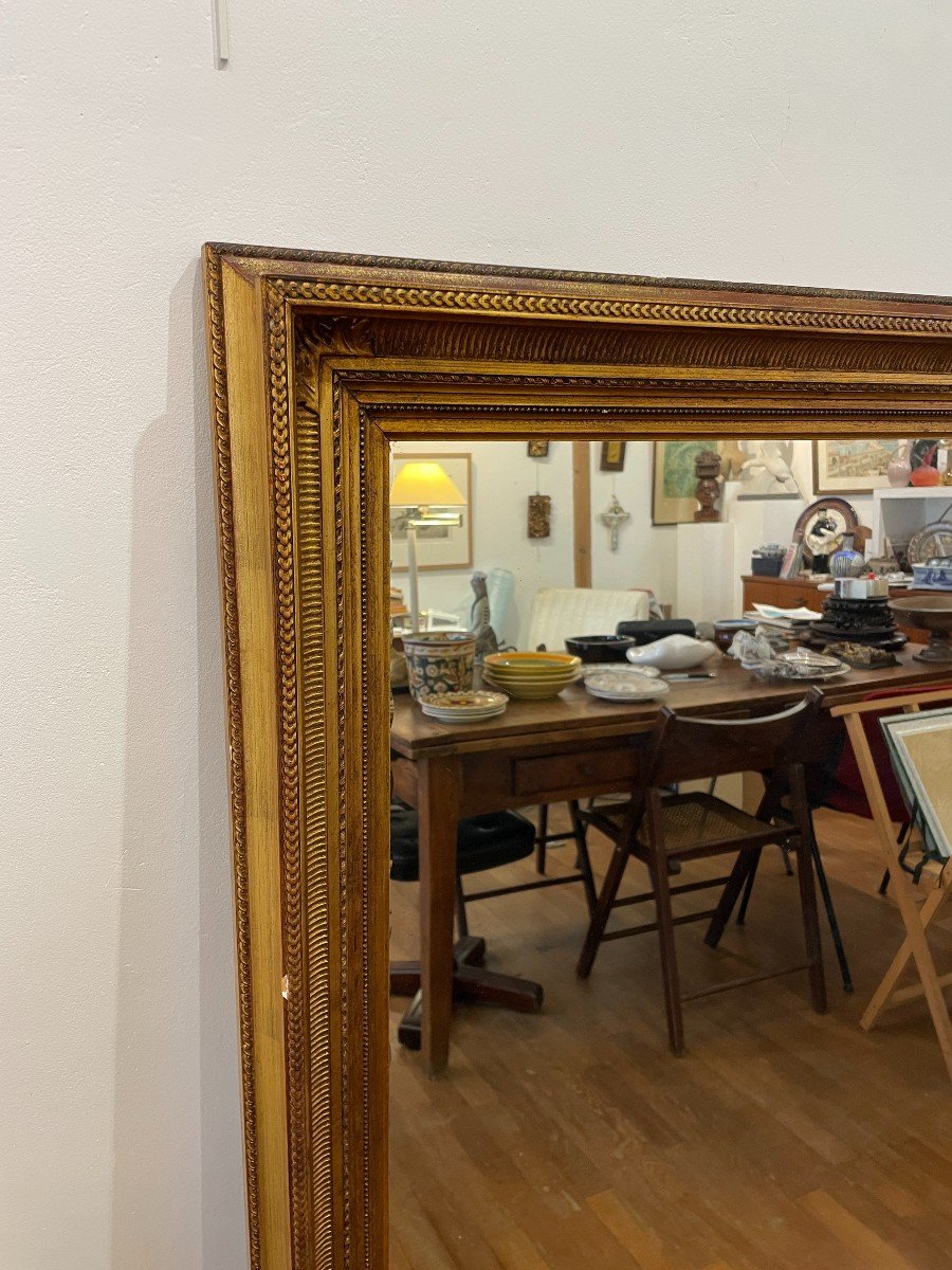 Large 19th Century Fireplace Mirror-photo-3