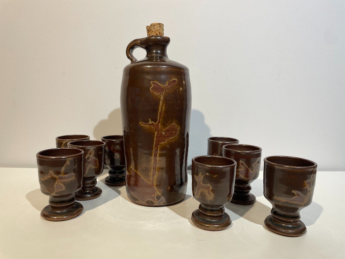 Catherine & Bruce Gould - Sake Set - Floral Decor-photo-4