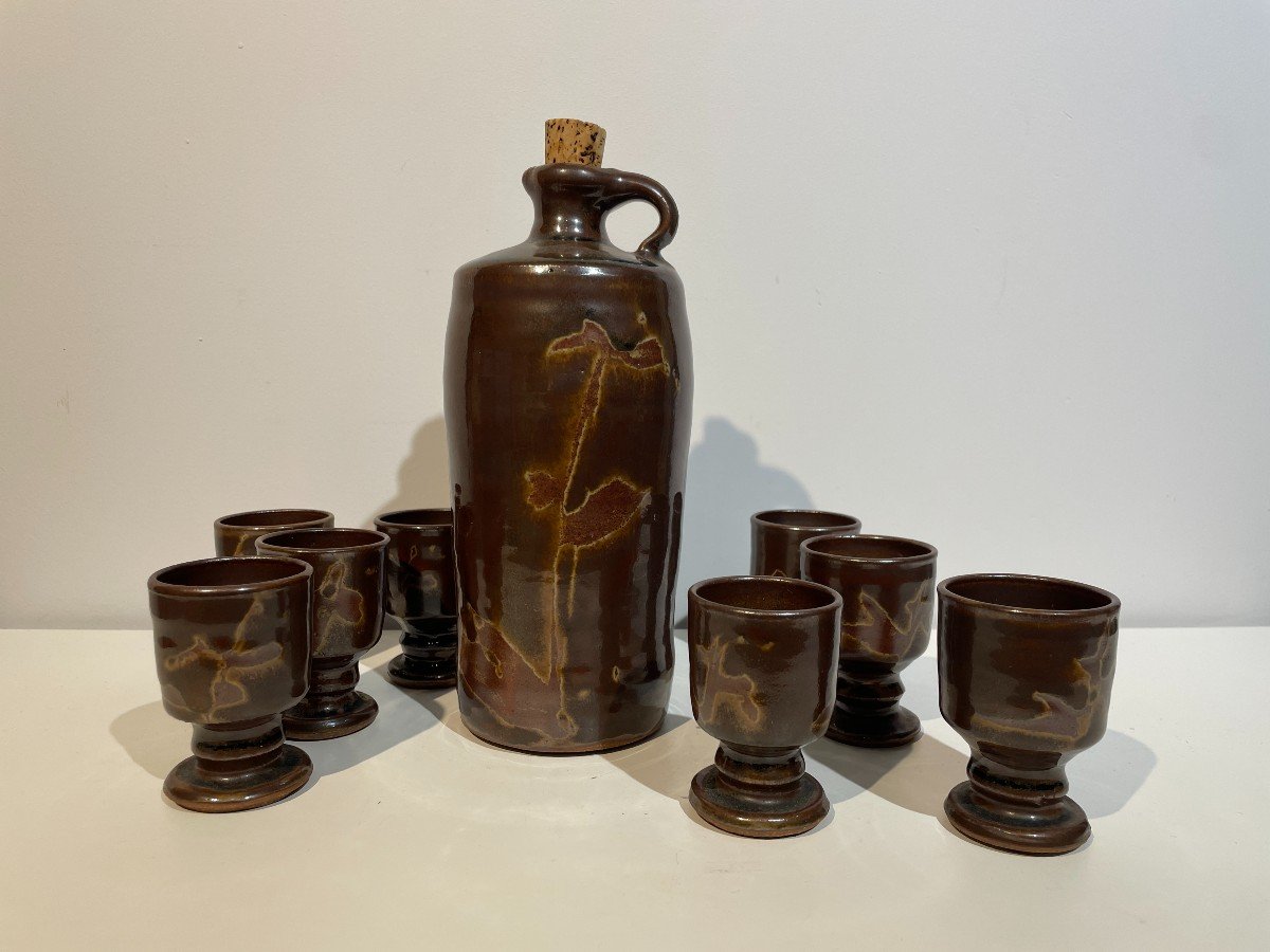 Catherine & Bruce Gould - Sake Set - Floral Decor