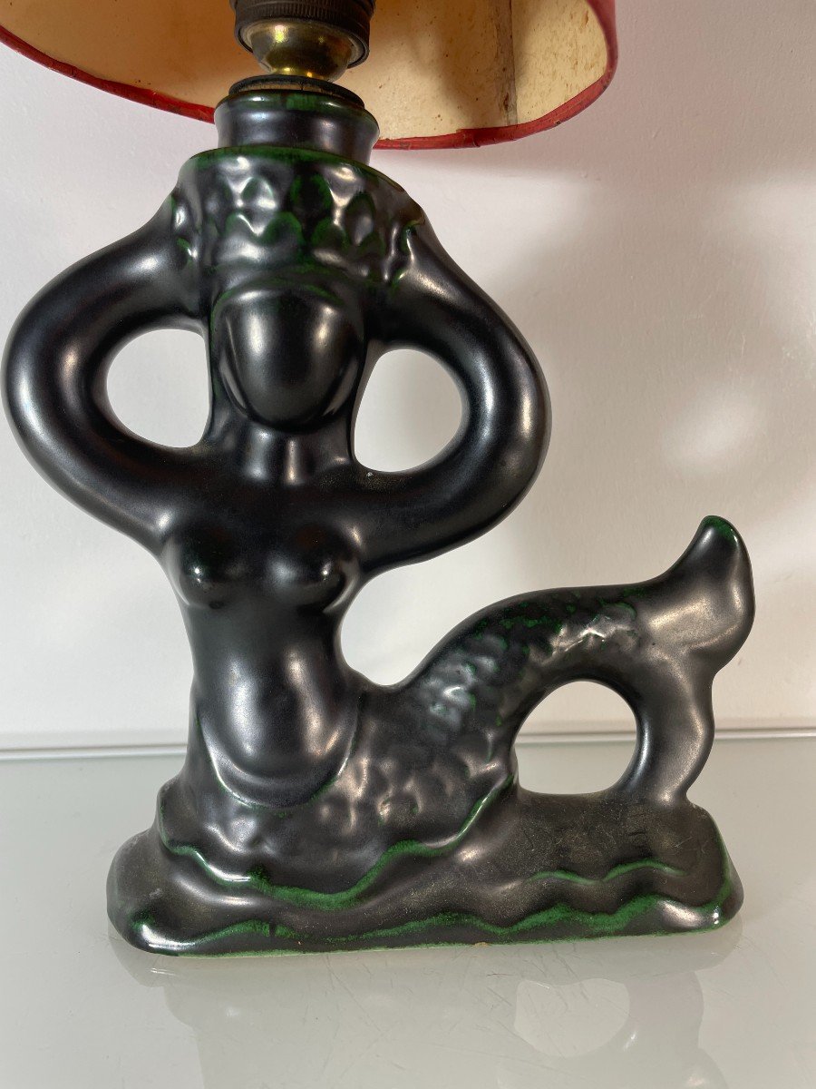 Pierre Toulhoat (1923-2014) - Mermaid Lamp Base - 1950s-photo-4