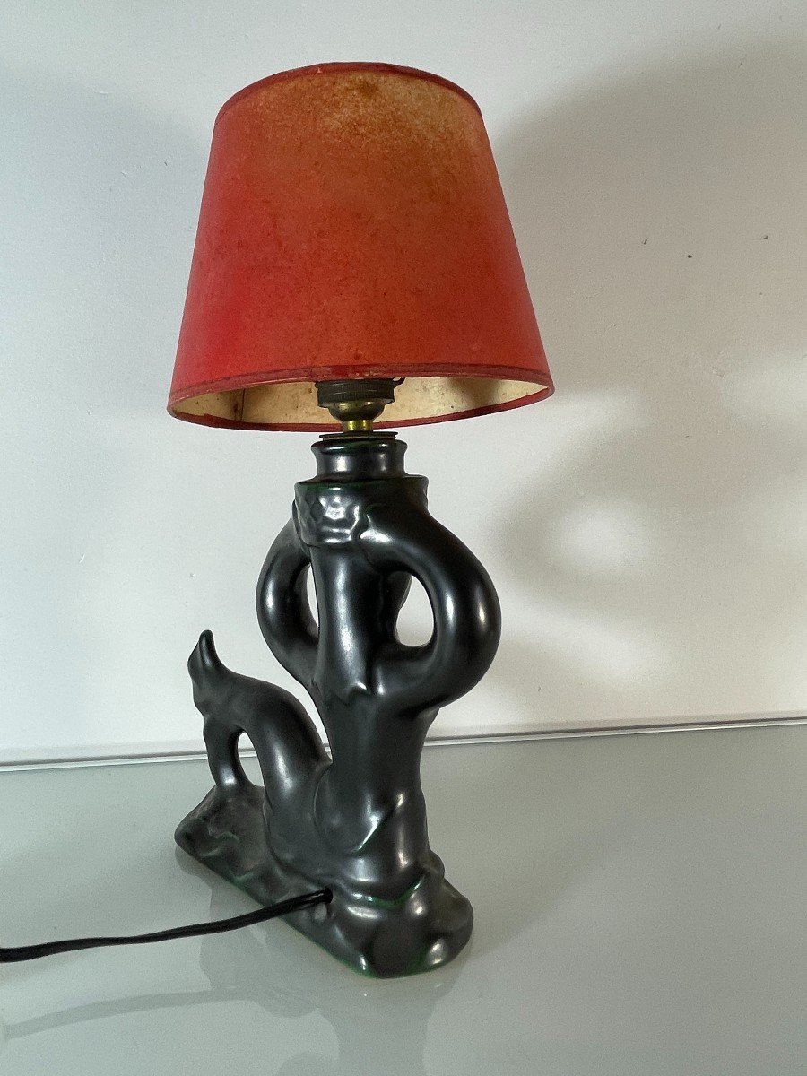 Pierre Toulhoat (1923-2014) - Mermaid Lamp Base - 1950s-photo-5