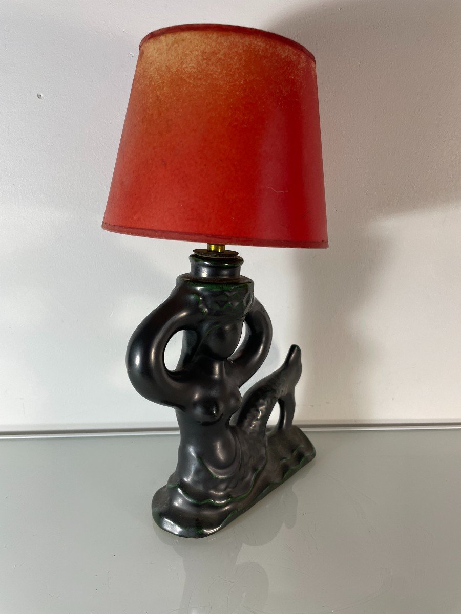 Pierre Toulhoat (1923-2014) - Mermaid Lamp Base - 1950s-photo-6