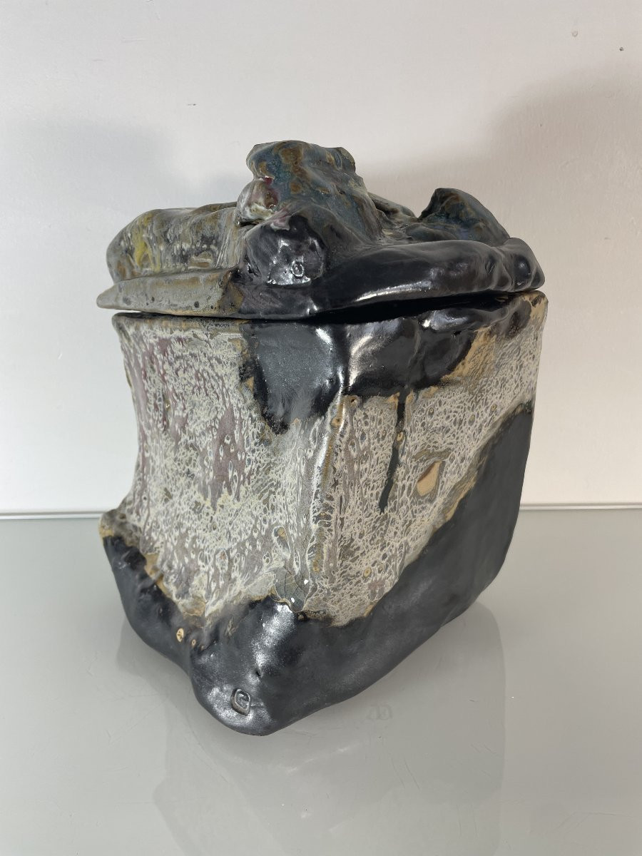 Edouardo Constantino (1943) - Stoneware Rock Box-photo-5