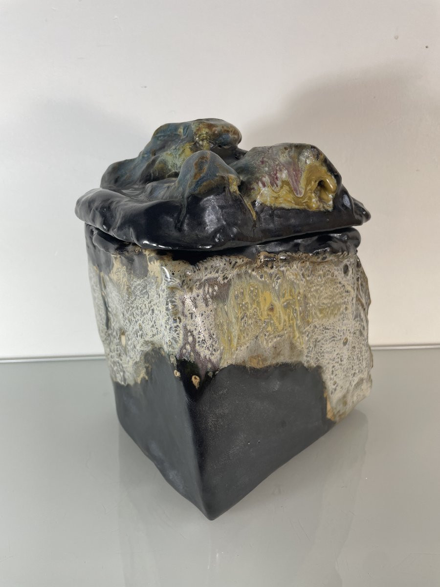 Edouardo Constantino (1943) - Stoneware Rock Box-photo-6