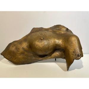 Vassilakis Takis (1925-2019) - Grand Bronze Doré - Magnetic Evidence - 1983