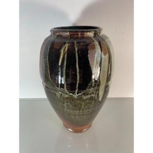 Annie Maume (1945) ? - Large Glazed Stoneware Vase