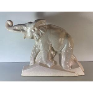 Céramique De Saint Clément - Eléphant - Dolly - Art Déco