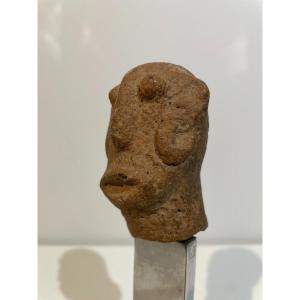 Small Terracotta Head - Africa - Djenné Culture - Mali - Niger 