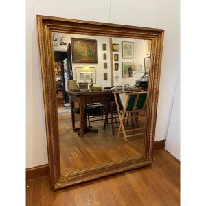 Large 19th Century Fireplace Mirror