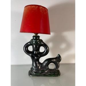 Pierre Toulhoat (1923-2014) - Mermaid Lamp Base - 1950s