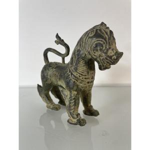 Asie - Premier Dragon ou lion En Bronze - fin XIX - début XX