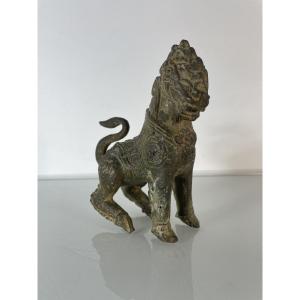 Asie - Deuxième Dragon Ou Lion En Bronze - Fin XIX - Début XX