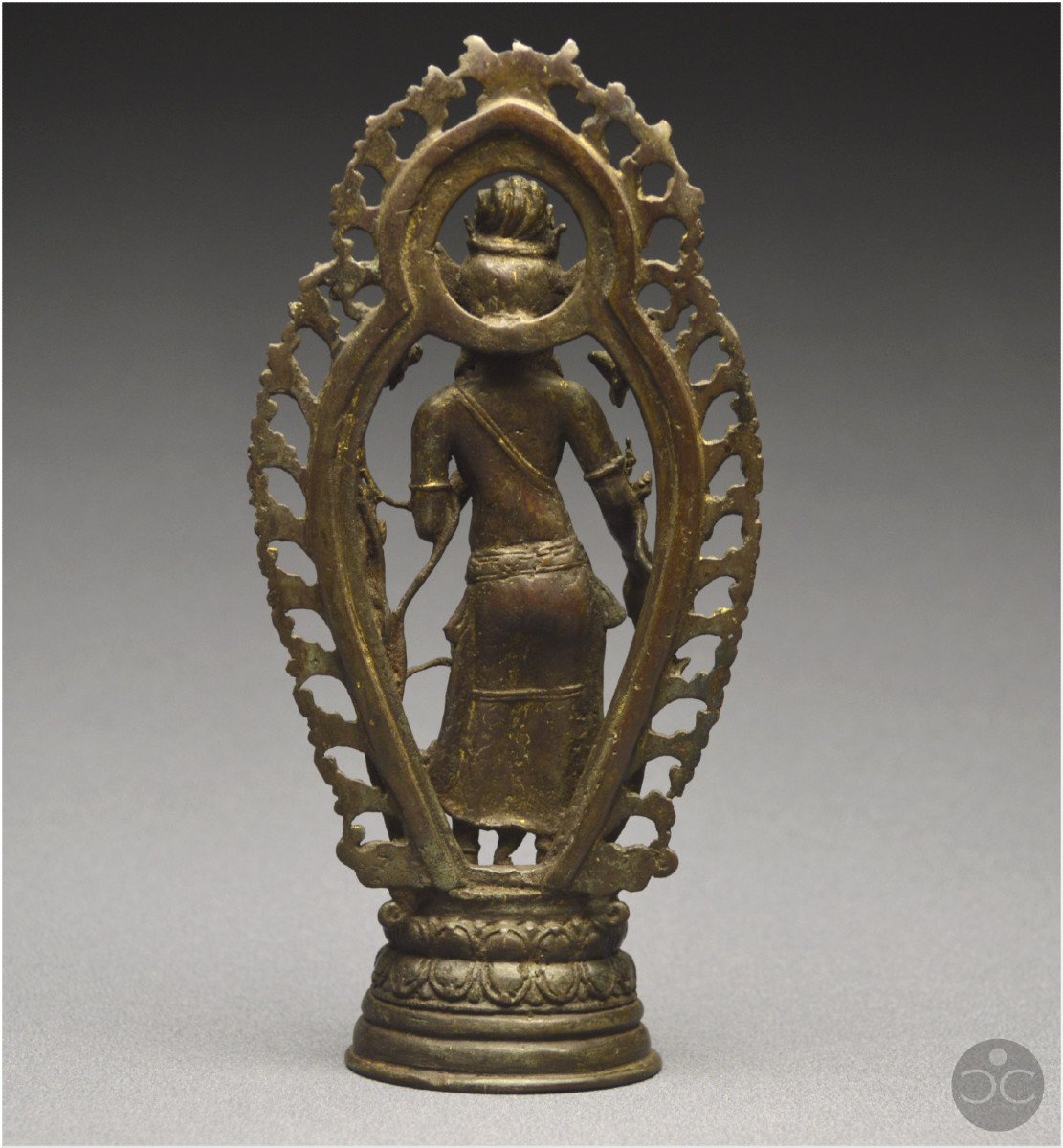 Tibet occidental, XVIème siècle, Représentation de Tara Blanche, Bronze et incrustations d'argent-photo-1