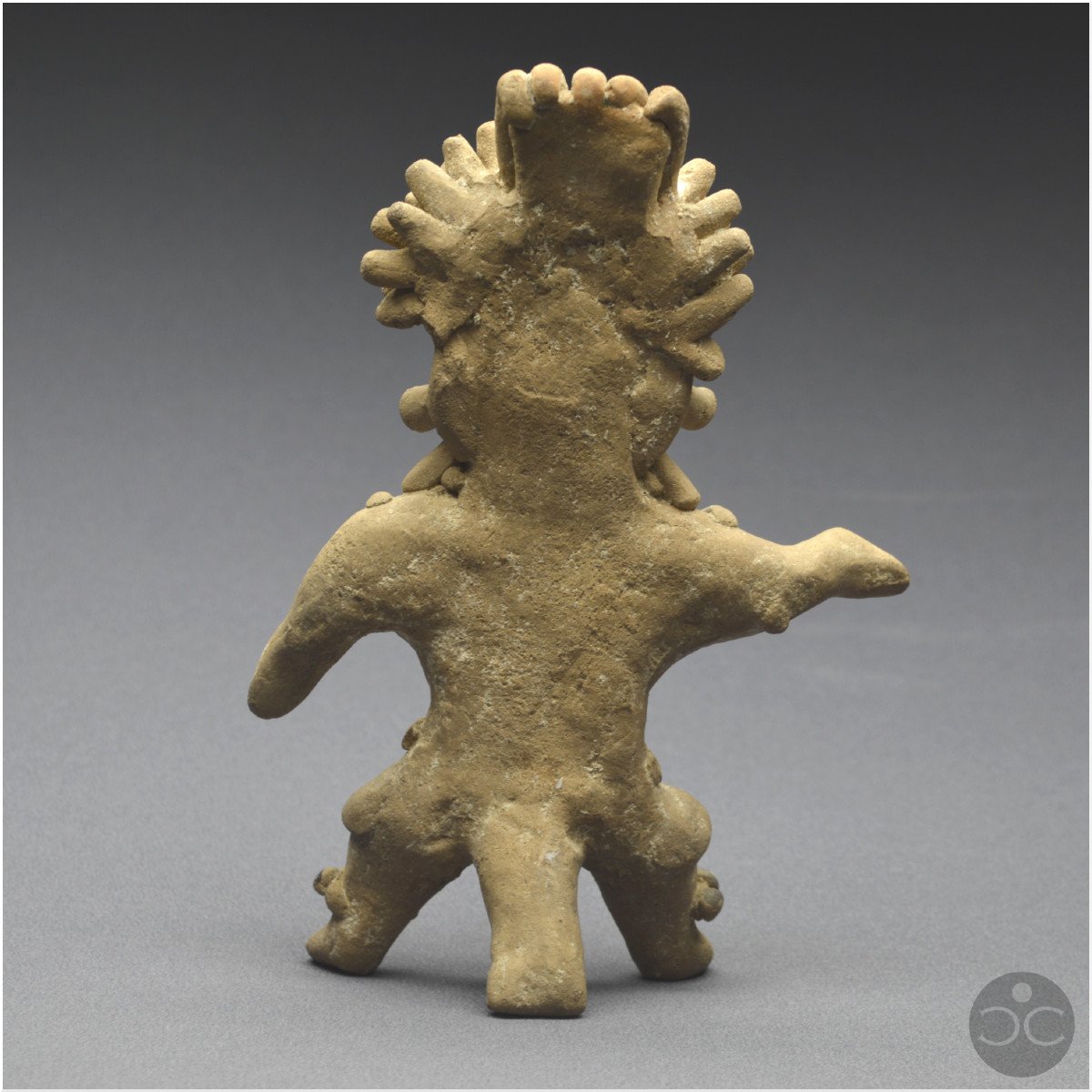 Mexico, 450 - 750 Ad, Veracruz Culture, Statuette Of A Richly Adorned Priest, Ceramic-photo-1