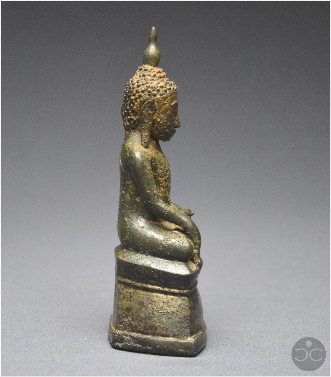 Birmanie, État Shan, XVIIIème siècle, Bouddha Maravijaya en bronze-photo-4