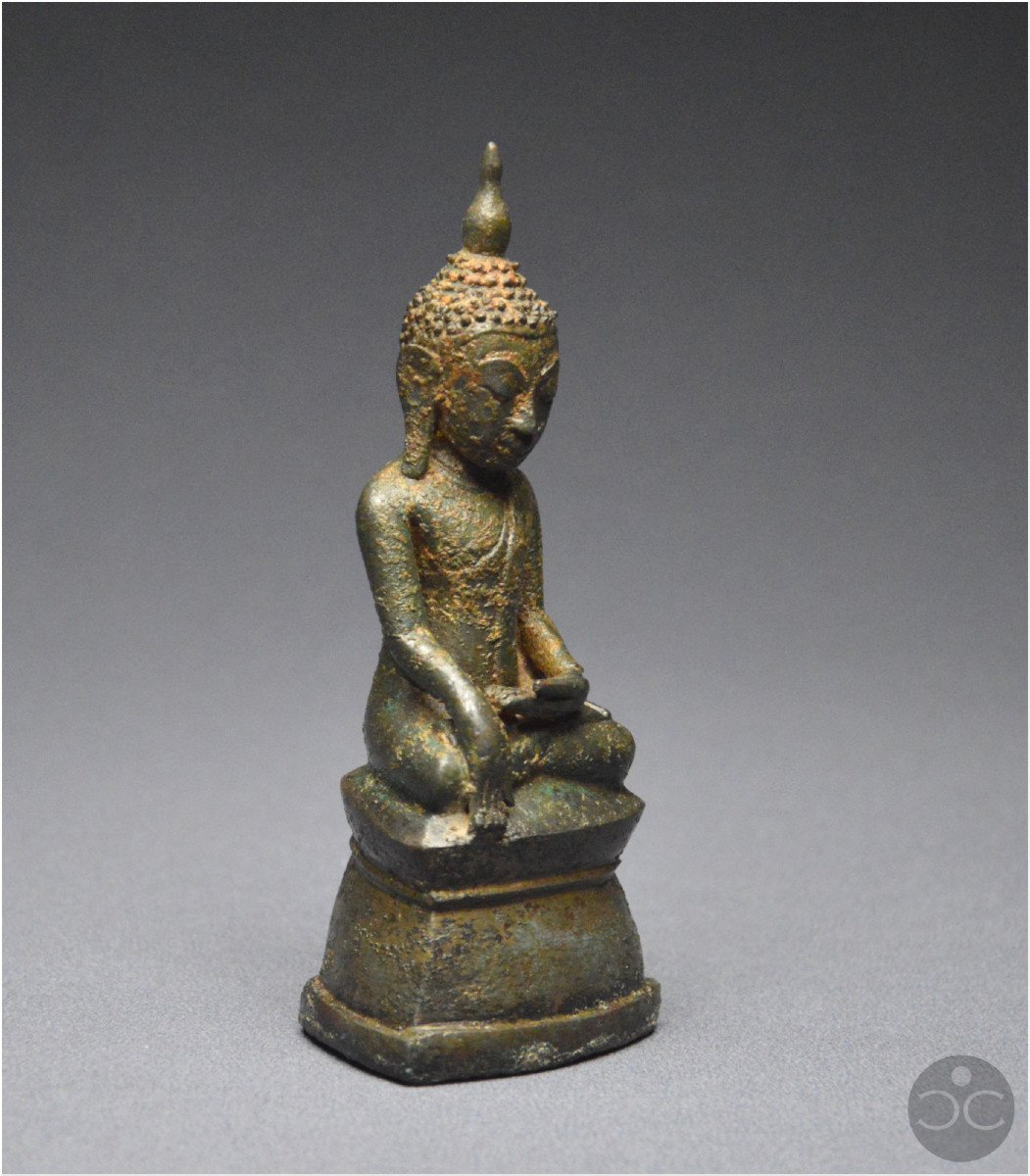 Birmanie, État Shan, XVIIIème siècle, Bouddha Maravijaya en bronze