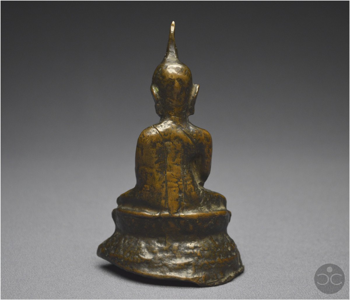 Cambodia / Laos, 18th Century, Old Maravijaya Buddha In Bronze With Brown Patina-photo-3