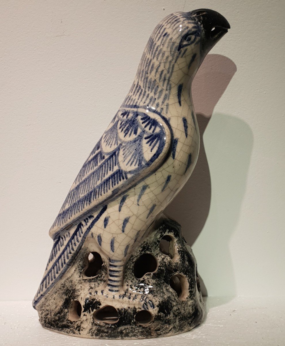 Ceramic Parrot, China, 20th Century. Mark-photo-2