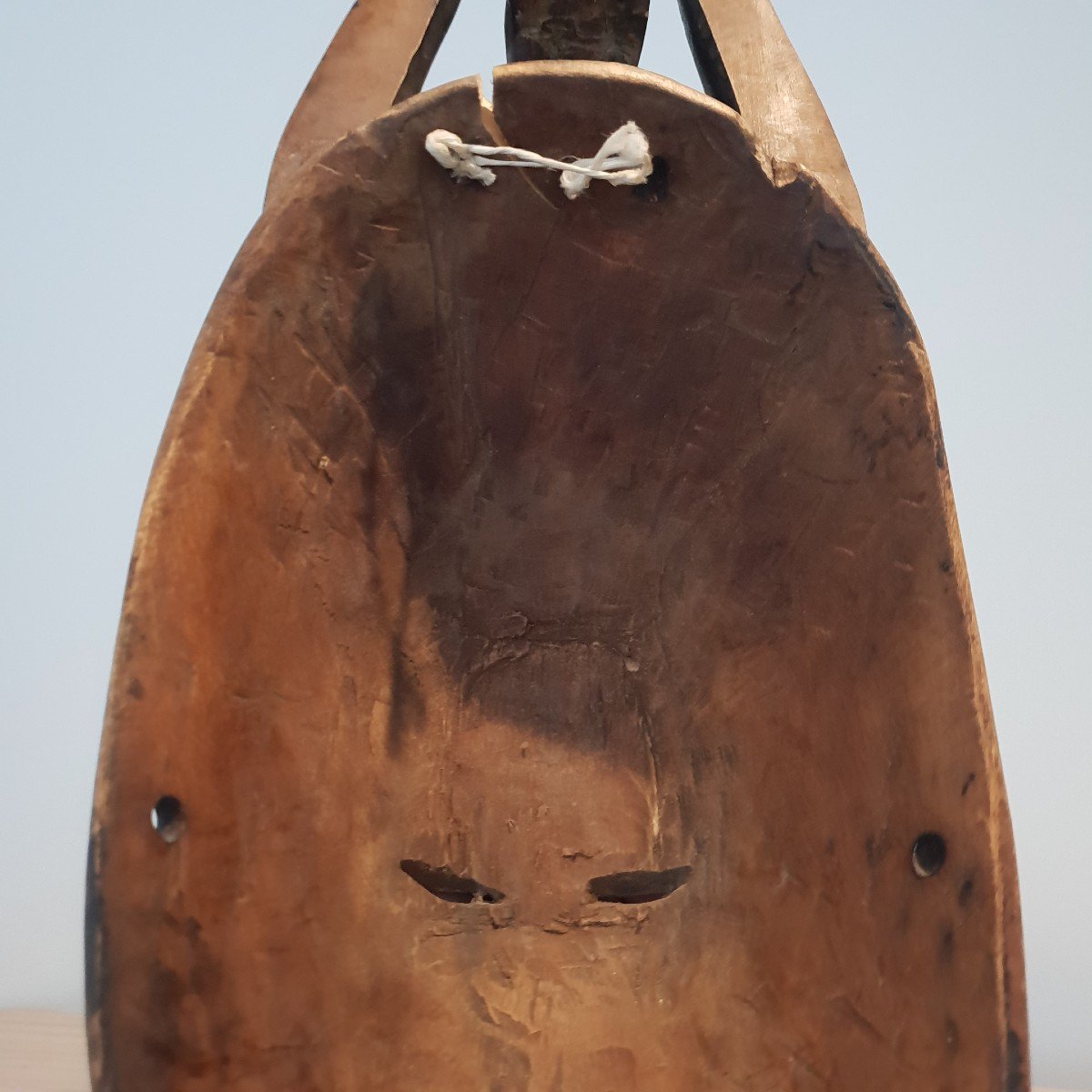 Masque Yaoure Baoule, Côte d'Ivoire, Visage Avec Oiseau-photo-2