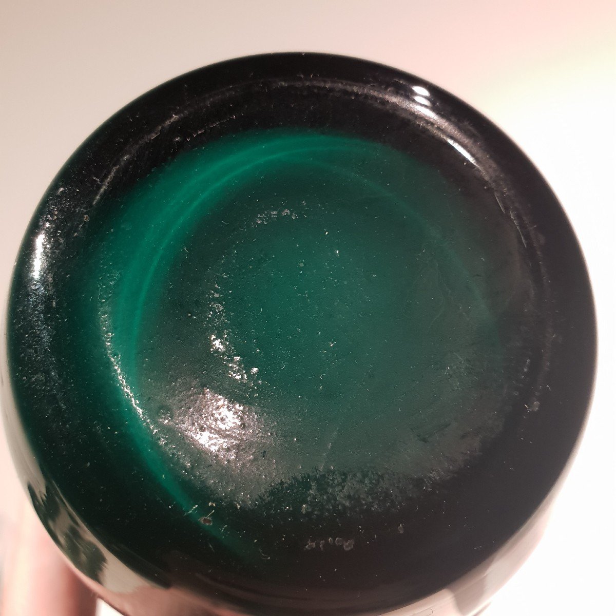 Vase En Verre Labuan Venini Murano Vert Turquoise-photo-3