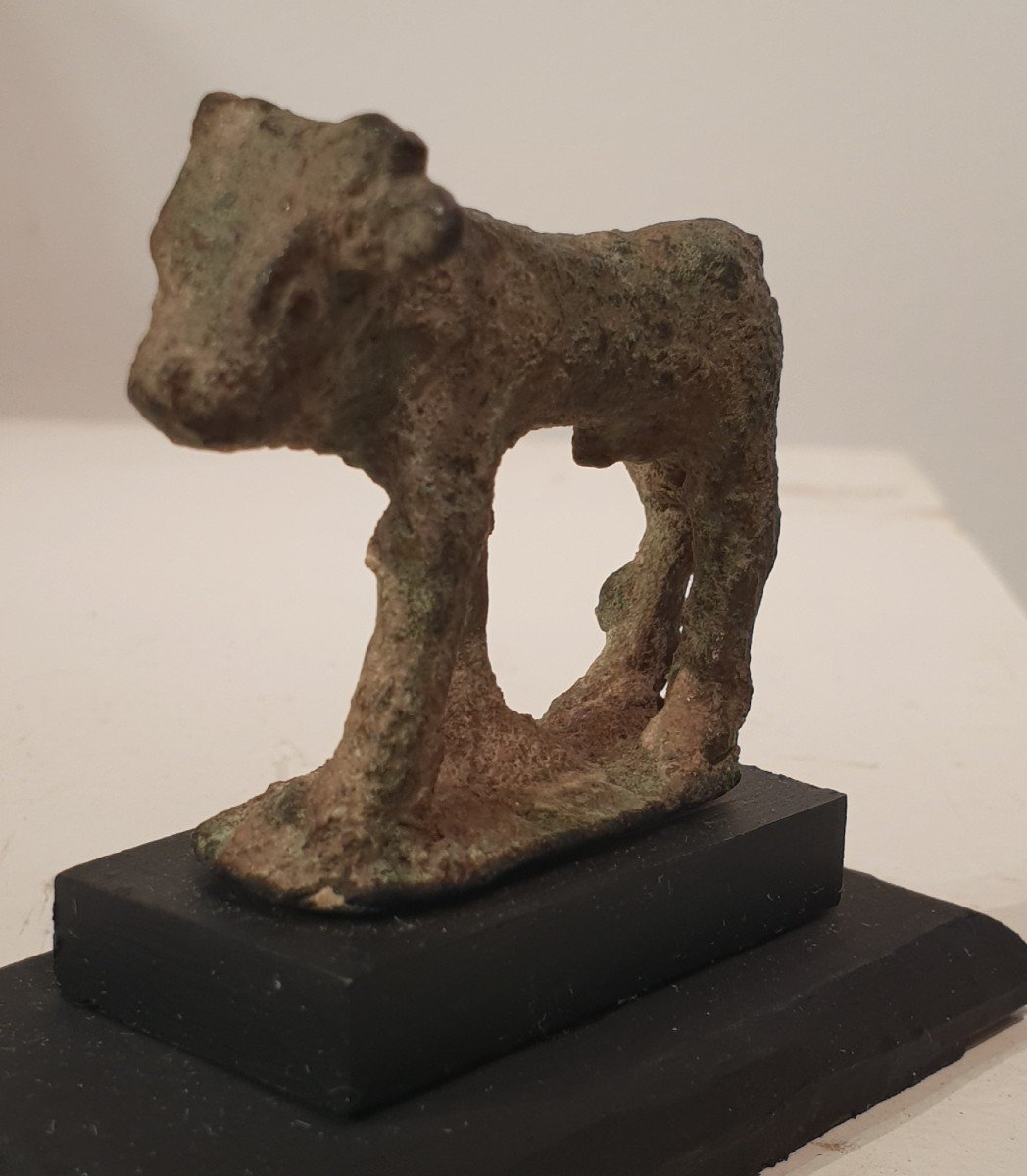 Apis Bull In Bronze, Egypt, Late Period -photo-2