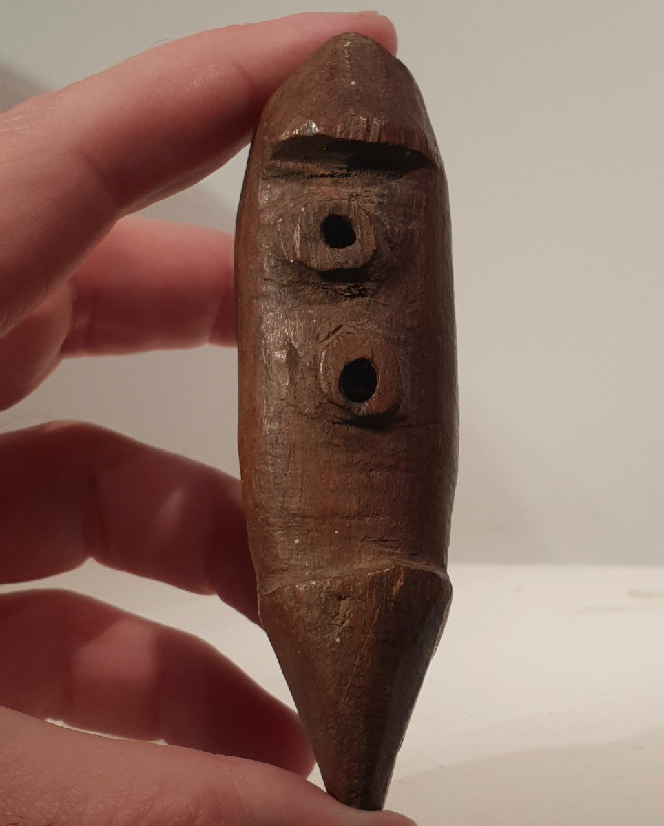 Lobi Wooden Whistle, Burkina Or Ivory Coast -photo-2