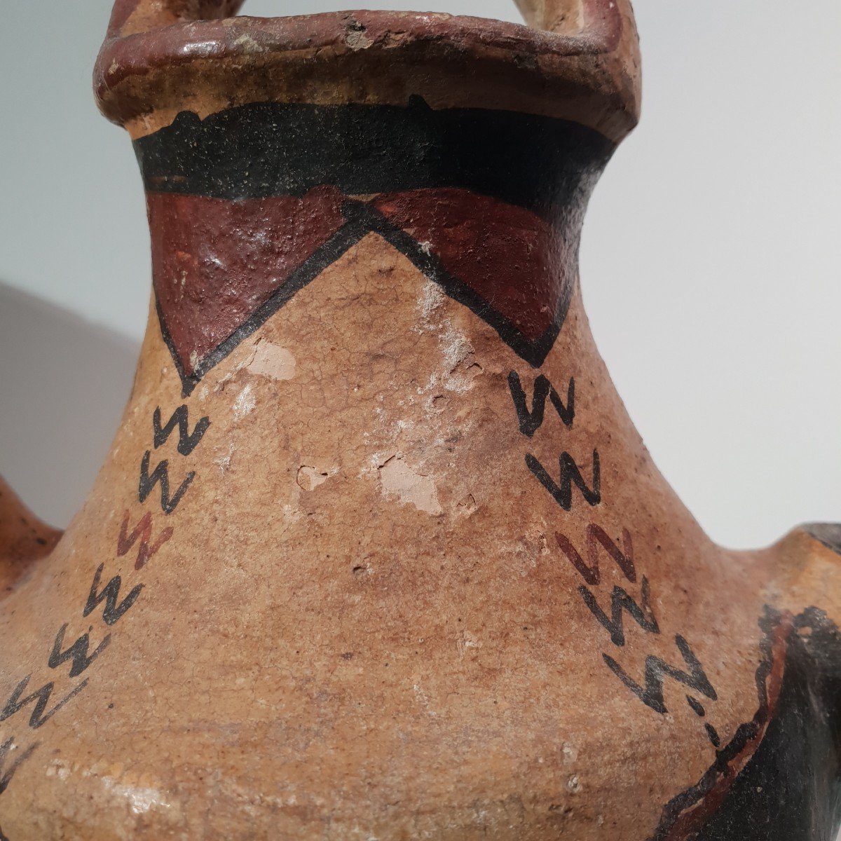 Berber Jug, Painted Terracotta, Morocco -photo-4