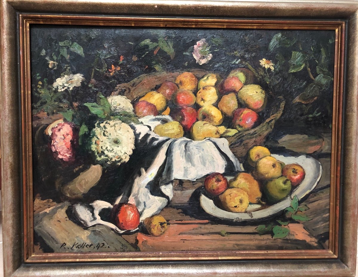 Grande Nature Morte Aux Fruits 1942 impressionniste-photo-1