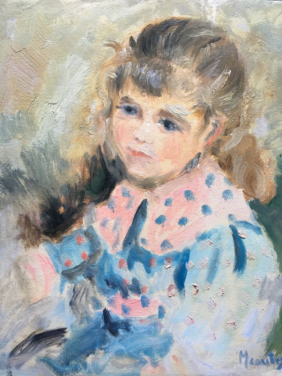 Portrait Of Young Impressionist Girl