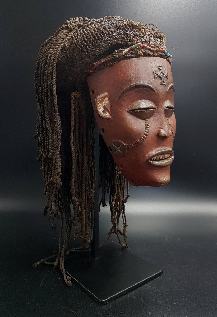 Masque  Mwana Pwo, Peuple Tckokwe / Chokwe, R.d.c.-photo-2